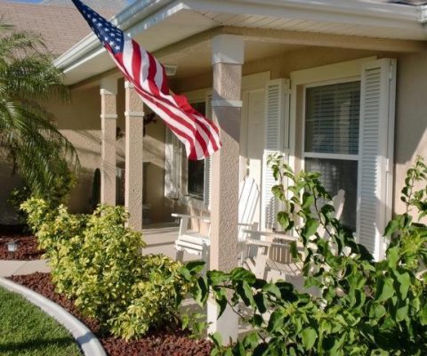 Colonial Shutters on a South Florida home for hurricane protection